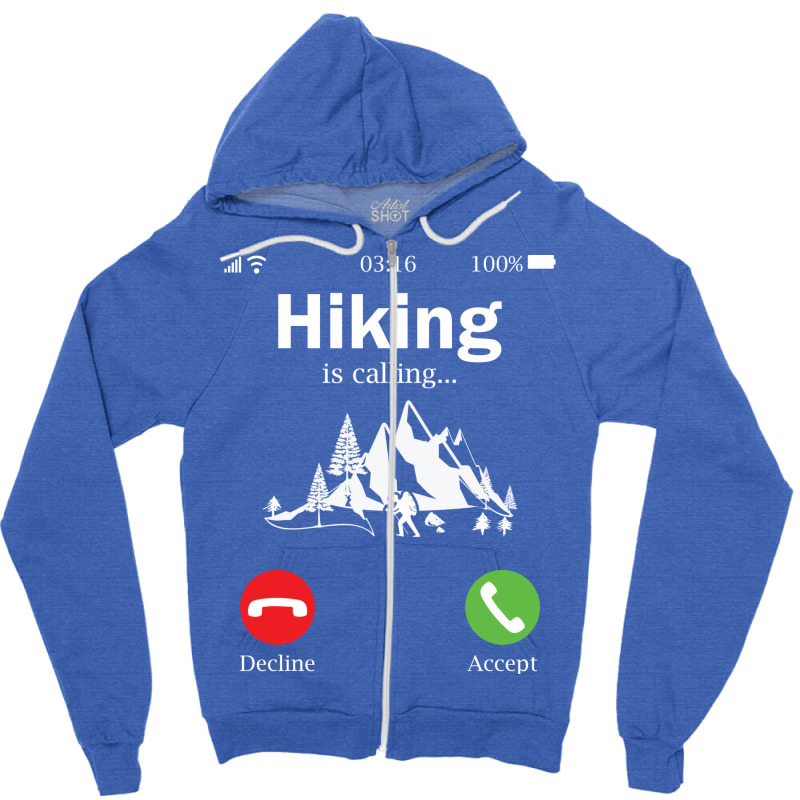 Hiking Is Calling Music Zipper Hoodie | Artistshot