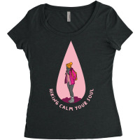 Hiking Calm Your Soul Travel Women's Triblend Scoop T-shirt | Artistshot