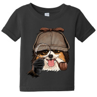 Papillon Detective Papillon Dog Lover 107 Baby Tee | Artistshot