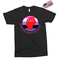 Gender Fluid Activist Strong And Fearless Blue Exclusive T-shirt | Artistshot