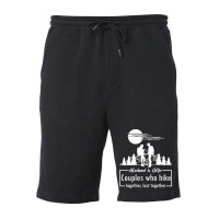 Husband Wife Hiking Gift Love Fleece Short | Artistshot