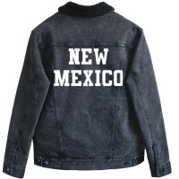 New Mexico 17 Unisex Sherpa-lined Denim Jacket | Artistshot