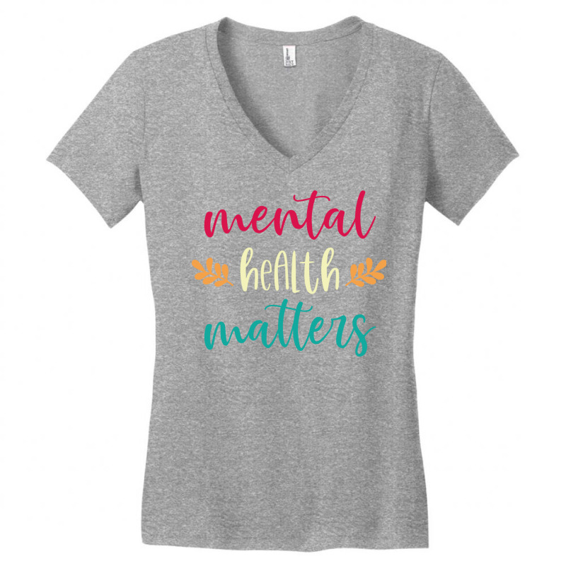 Mental Health Matters Support Ptsd End The Stigma Women's V-Neck T-Shirt by ngaenisimobu | Artistshot