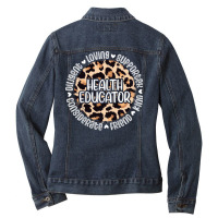 Health Educator Appreciation Nostalgia Ladies Denim Jacket | Artistshot