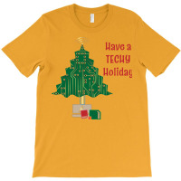 Techy Holiday Blue T-shirt | Artistshot