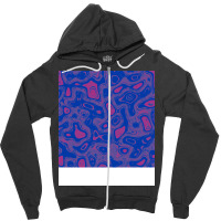 Bisexual Pride Abstract Oil Slick Pattern Green Zipper Hoodie | Artistshot