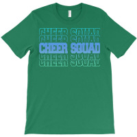 Cheer Squad In Blue Stacked Lettering Travel T-shirt | Artistshot