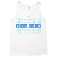 Cheer Squad In Blue Stacked Lettering Travel Tank Top | Artistshot