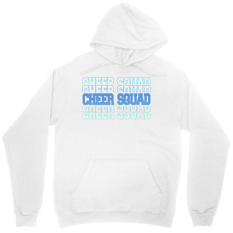 Cheer Squad In Blue Stacked Lettering Travel Unisex Hoodie by strosesimonsf | Artistshot