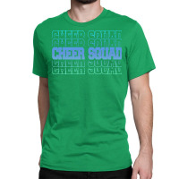 Cheer Squad In Blue Stacked Lettering Travel Classic T-shirt | Artistshot