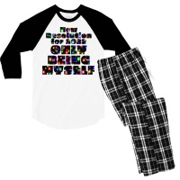 New Resolution For 2022 Only Being Myself 1 Men's 3/4 Sleeve Pajama Set | Artistshot