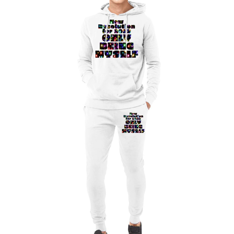 New Resolution For 2022 Only Being Myself 1 Hoodie & Jogger Set | Artistshot