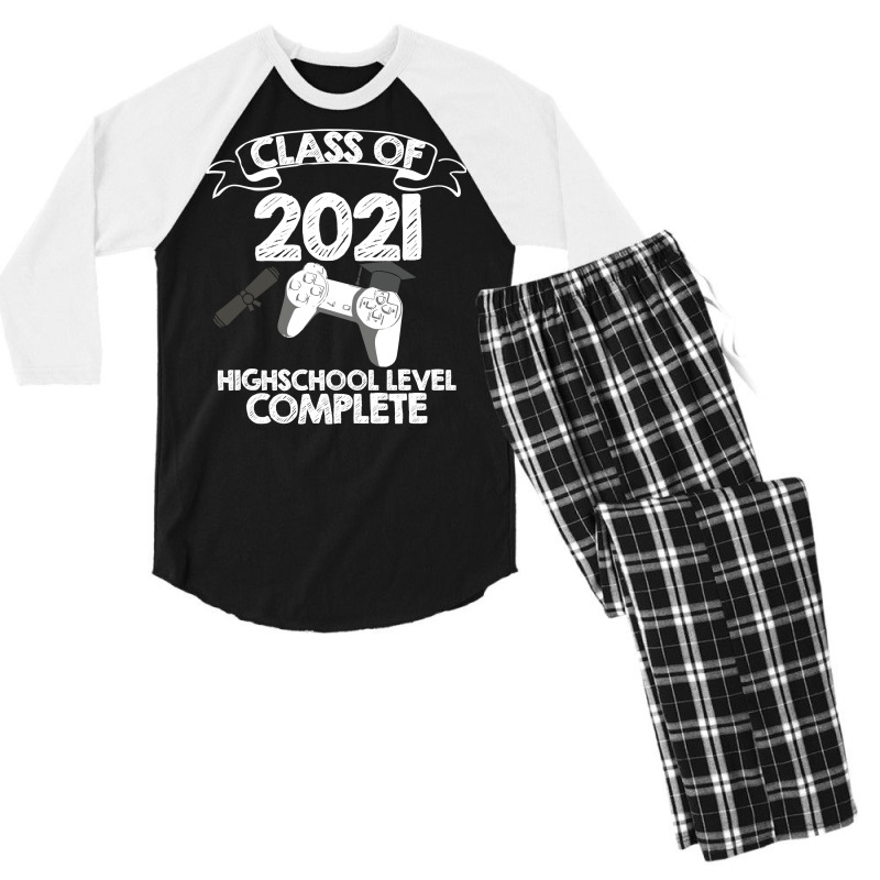 Class 2021 Gaming High School Complete Graduation Men's 3/4 Sleeve Pajama Set by strosesimonsf | Artistshot