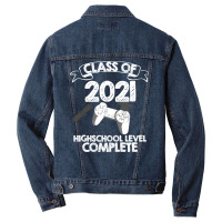 Class 2021 Gaming High School Complete Graduation Men Denim Jacket | Artistshot