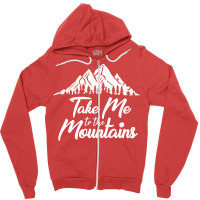 Take Me To The Mountains Retro Zipper Hoodie | Artistshot