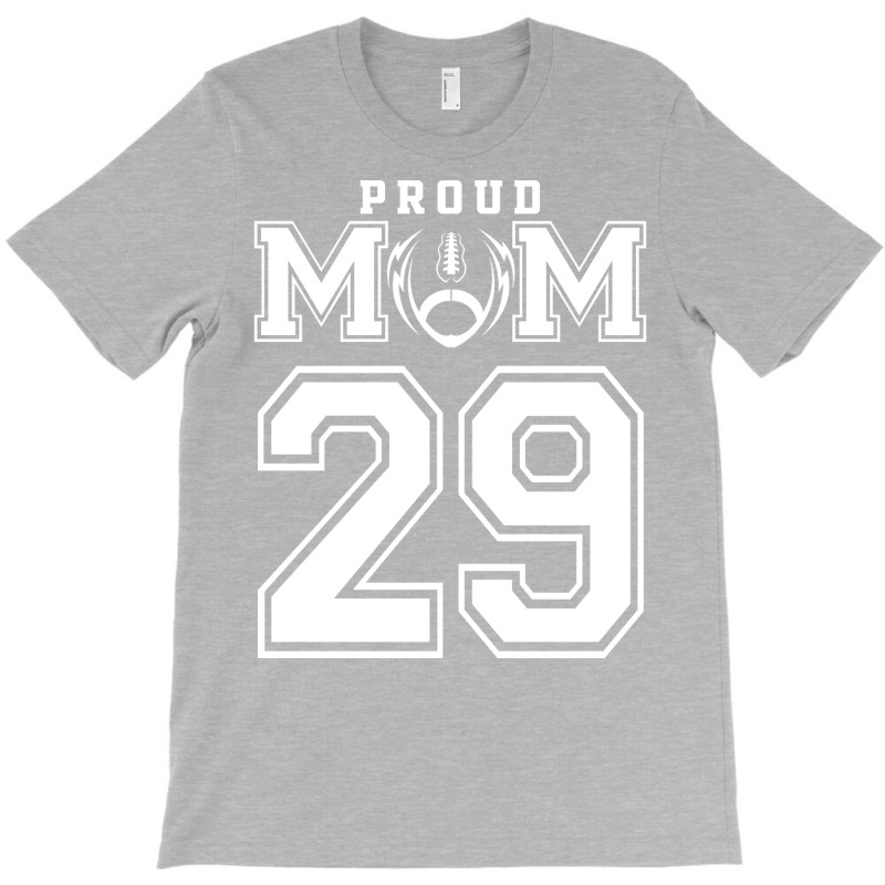 Custom Proud Football Mom Number 29 Personalized F T-Shirt by strosesimonsf | Artistshot