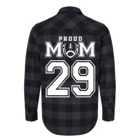 Custom Proud Football Mom Number 29 Personalized F Flannel Shirt | Artistshot