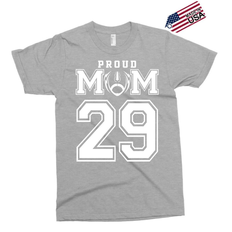 Custom Proud Football Mom Number 29 Personalized F Exclusive T-shirt by strosesimonsf | Artistshot