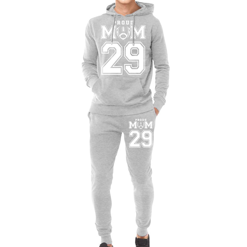 Custom Proud Football Mom Number 29 Personalized F Hoodie & Jogger set by strosesimonsf | Artistshot