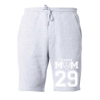 Custom Proud Football Mom Number 29 Personalized F Fleece Short | Artistshot