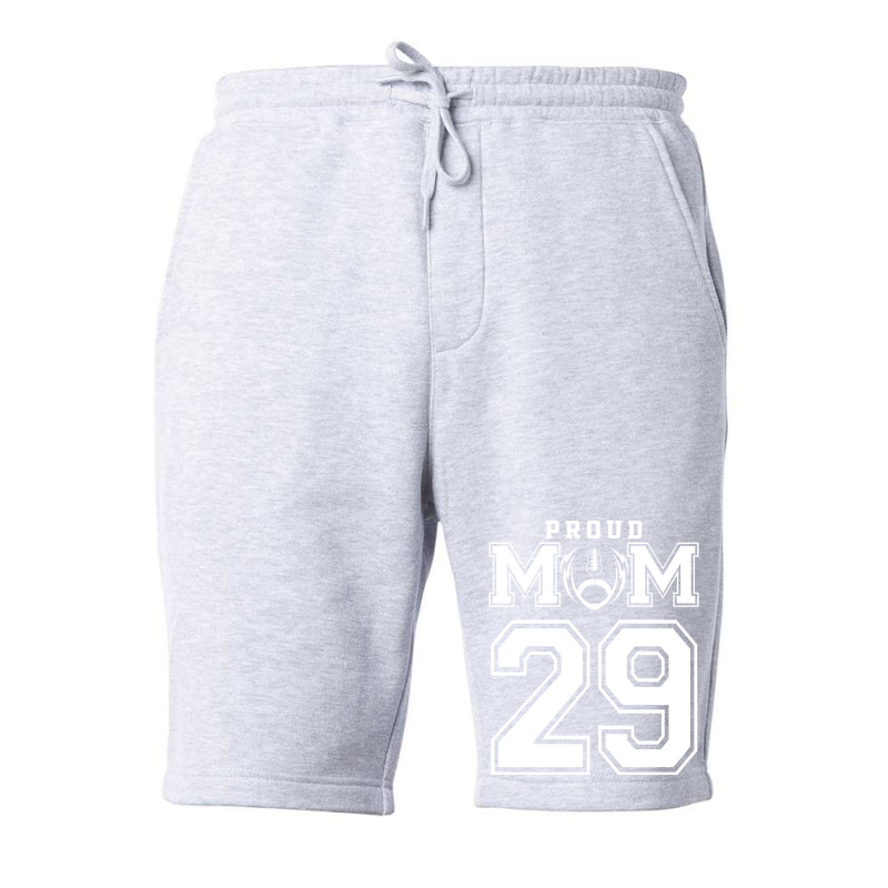 Custom Proud Football Mom Number 29 Personalized F Fleece Short by strosesimonsf | Artistshot