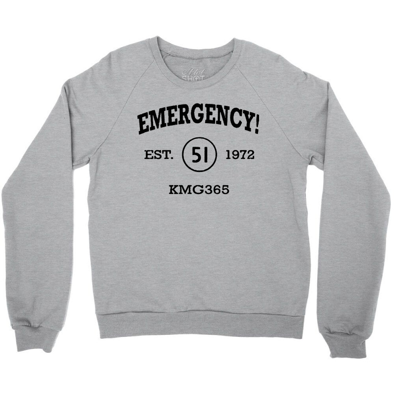 Emergency Distressed Crewneck Sweatshirt | Artistshot