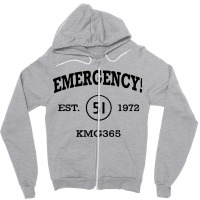 Emergency Distressed Zipper Hoodie | Artistshot