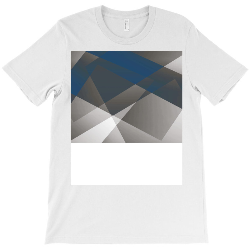 Graygender Pride Layered Translucent Angles Blue T-shirt | Artistshot