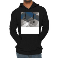 Graygender Pride Layered Translucent Angles Blue Lightweight Hoodie | Artistshot