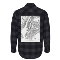 New York City United States City Map Flannel Shirt | Artistshot