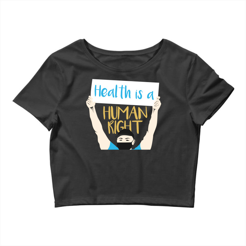 Health Is A Human Right Girl Crop Top by andriscicalau | Artistshot