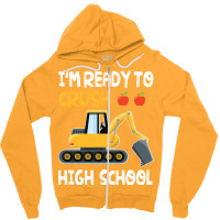 Im Ready To Crush High School Trucker Student Back Zipper Hoodie | Artistshot