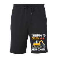 Im Ready To Crush High School Trucker Student Back Fleece Short | Artistshot