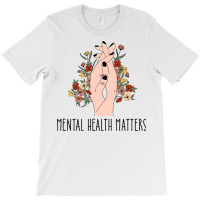 Mental Health Matters Floral Women Red T-shirt | Artistshot