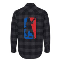 Red And Blue Illustration Flannel Shirt | Artistshot