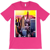 New York Skyline In Vintage Aesthetic Style T-shirt | Artistshot