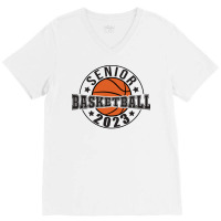 Senior 2023 Class Of 2023 Graduation Basketball Pl V-neck Tee | Artistshot