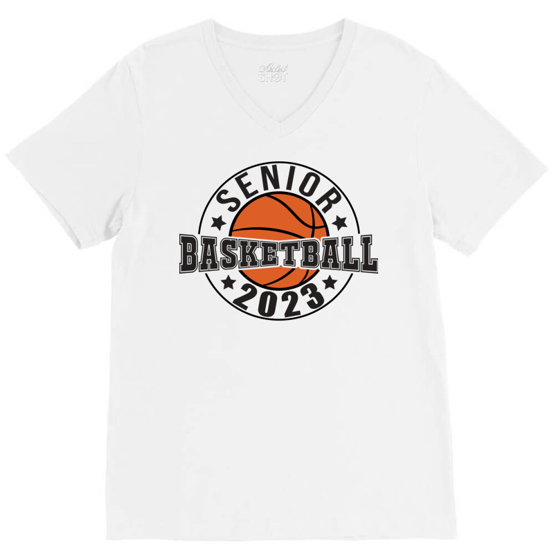 Senior 2023 Class Of 2023 Graduation Basketball Pl V-Neck Tee by strosesimonsf | Artistshot