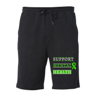 Support Mental Health Retro Fleece Short | Artistshot