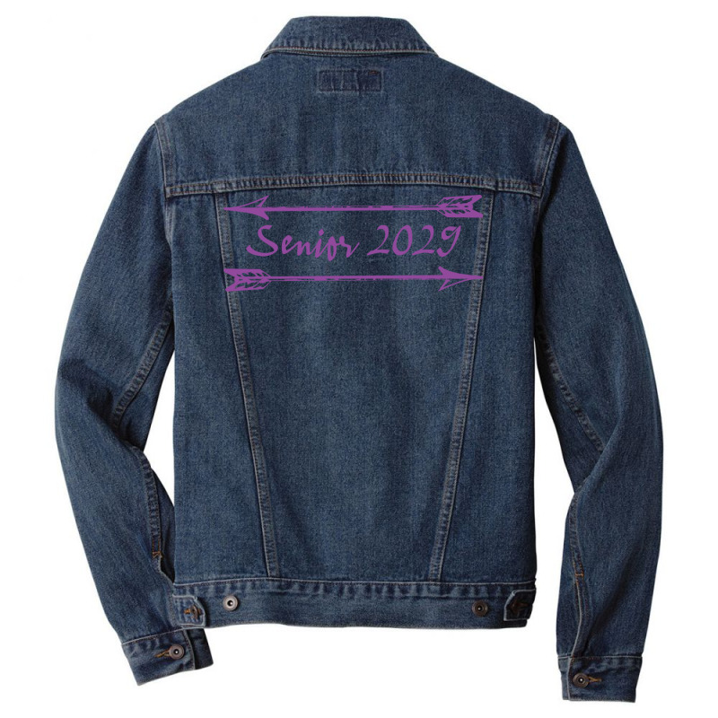 Senior Class Of 2029 Trending Men Denim Jacket by strosesimonsf | Artistshot