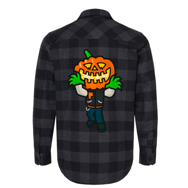 Varsity Pumpkin Creepin Cute Flannel Shirt by strosesimonsf | Artistshot