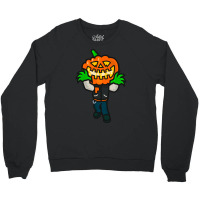 Varsity Pumpkin Creepin Cute Crewneck Sweatshirt | Artistshot