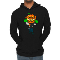 Varsity Pumpkin Creepin Cute Lightweight Hoodie | Artistshot