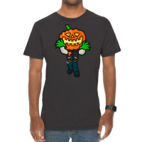 Varsity Pumpkin Creepin Cute Vintage T-shirt | Artistshot