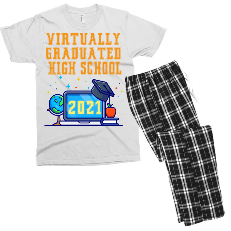 Virtually Graduated High School In 2021 Nostalgia Men's T-shirt Pajama Set by strosesimonsf | Artistshot