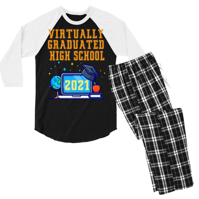 Virtually Graduated High School In 2021 Nostalgia Men's 3/4 Sleeve Pajama Set by strosesimonsf | Artistshot