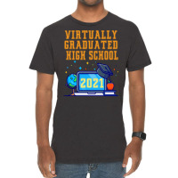 Virtually Graduated High School In 2021 Nostalgia Vintage T-shirt | Artistshot