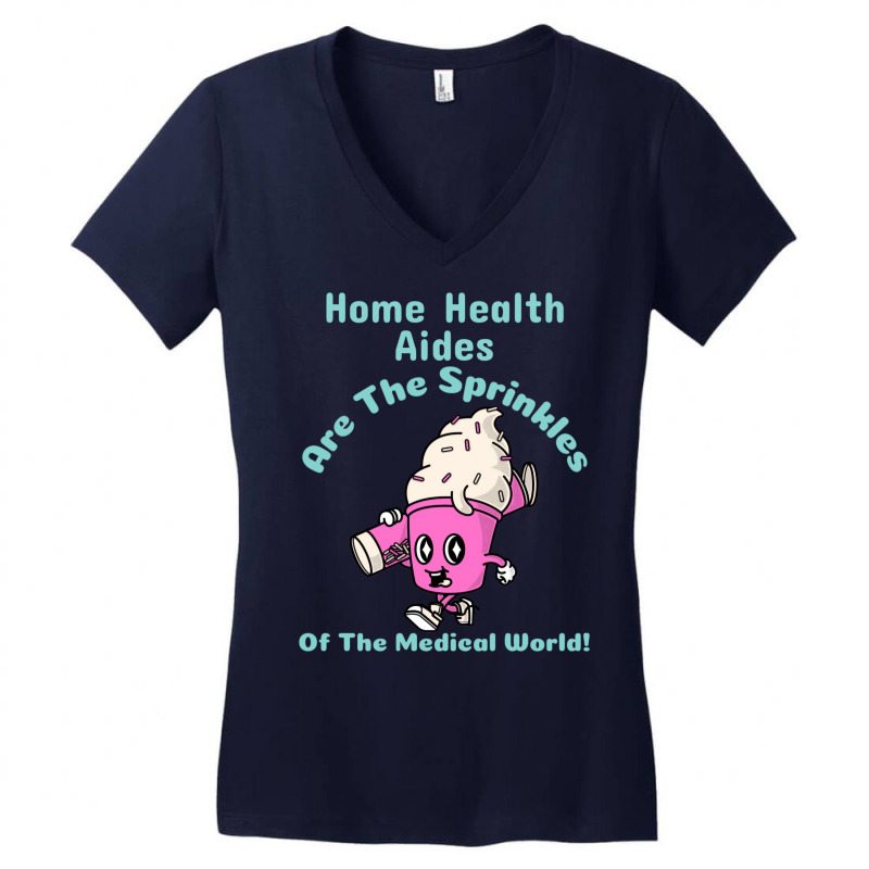 Home Health Aide Vintage Retro Funny Art Gift Idea Women's V-Neck T-Shirt by kufelbuddec | Artistshot