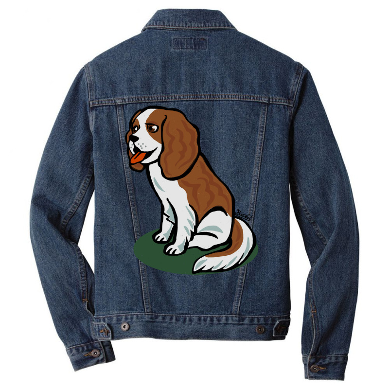 Cute Cavalier Stars Men Denim Jacket by zelekmanfraw | Artistshot