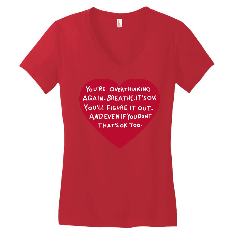 Mental Health Awareness Trending Humor Women's V-Neck T-Shirt by vanwykbahrix | Artistshot